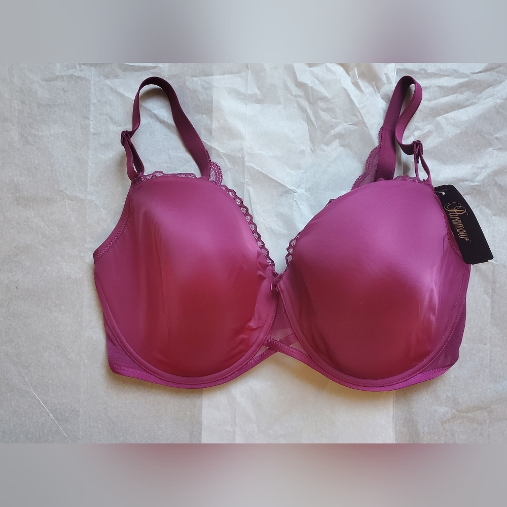 Beautiful Sexy Silky Paramour Bra 42H NWT